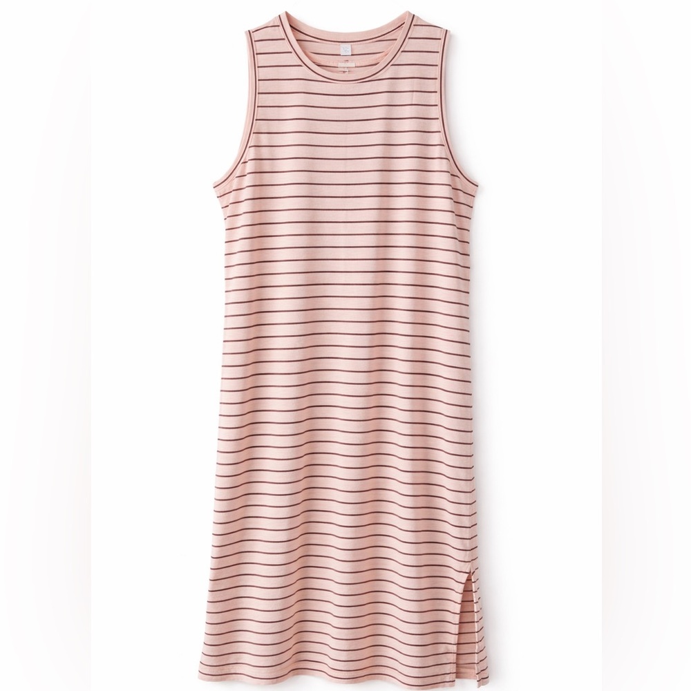 Old Navy Striped Pink Coastal Sleeveless Maxi Dress XXL